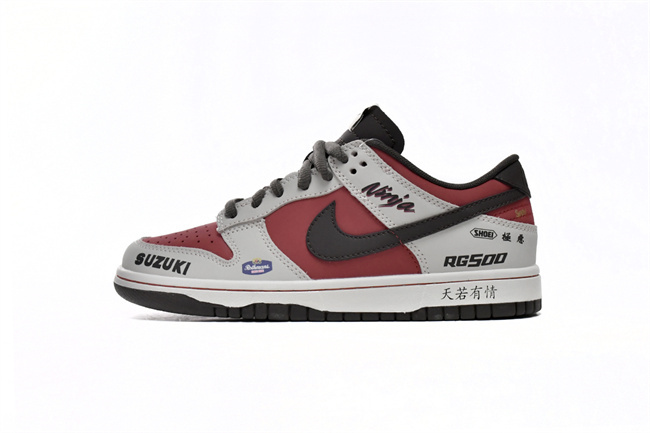 Men's Dunk Low Red/White Shoes 0415 Men's Dunk Low Red/White Shoes 0415